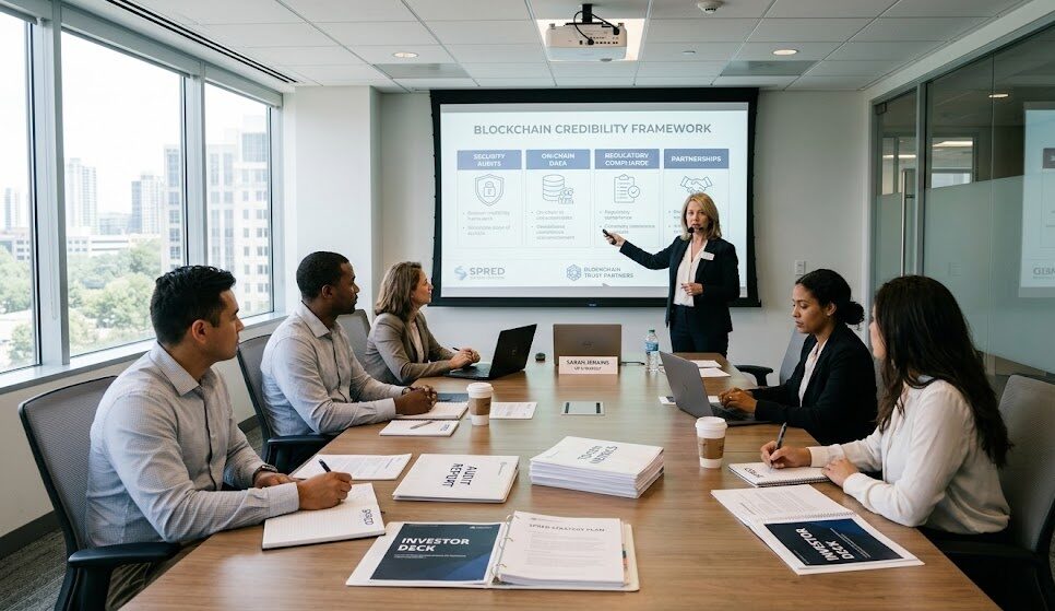 blockchain PR strategy meeting